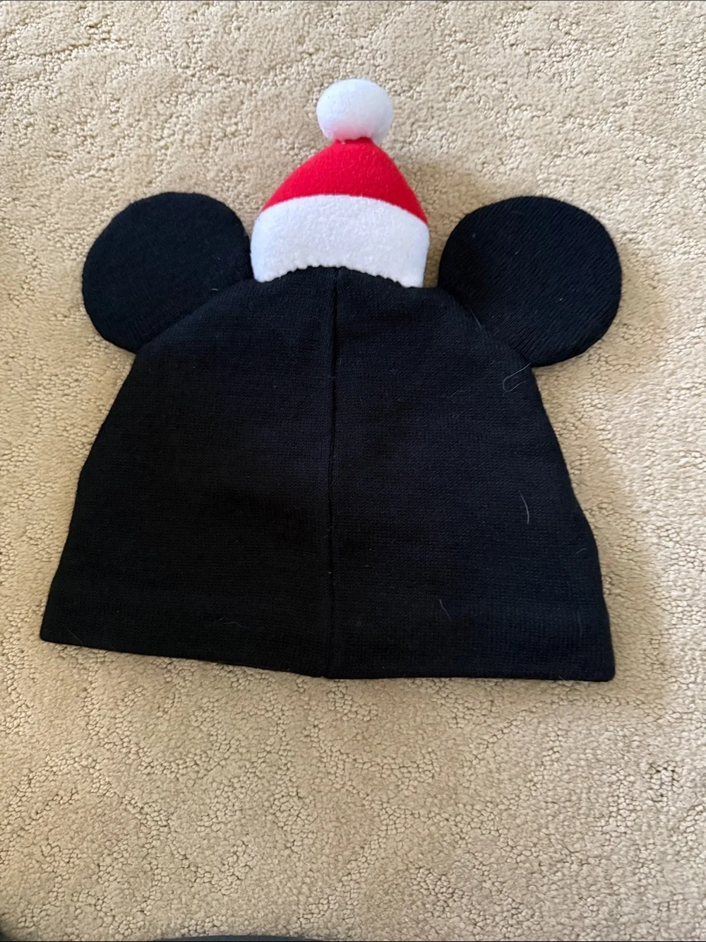 Disney Black & White Mickey LED Pom Beanie Hat